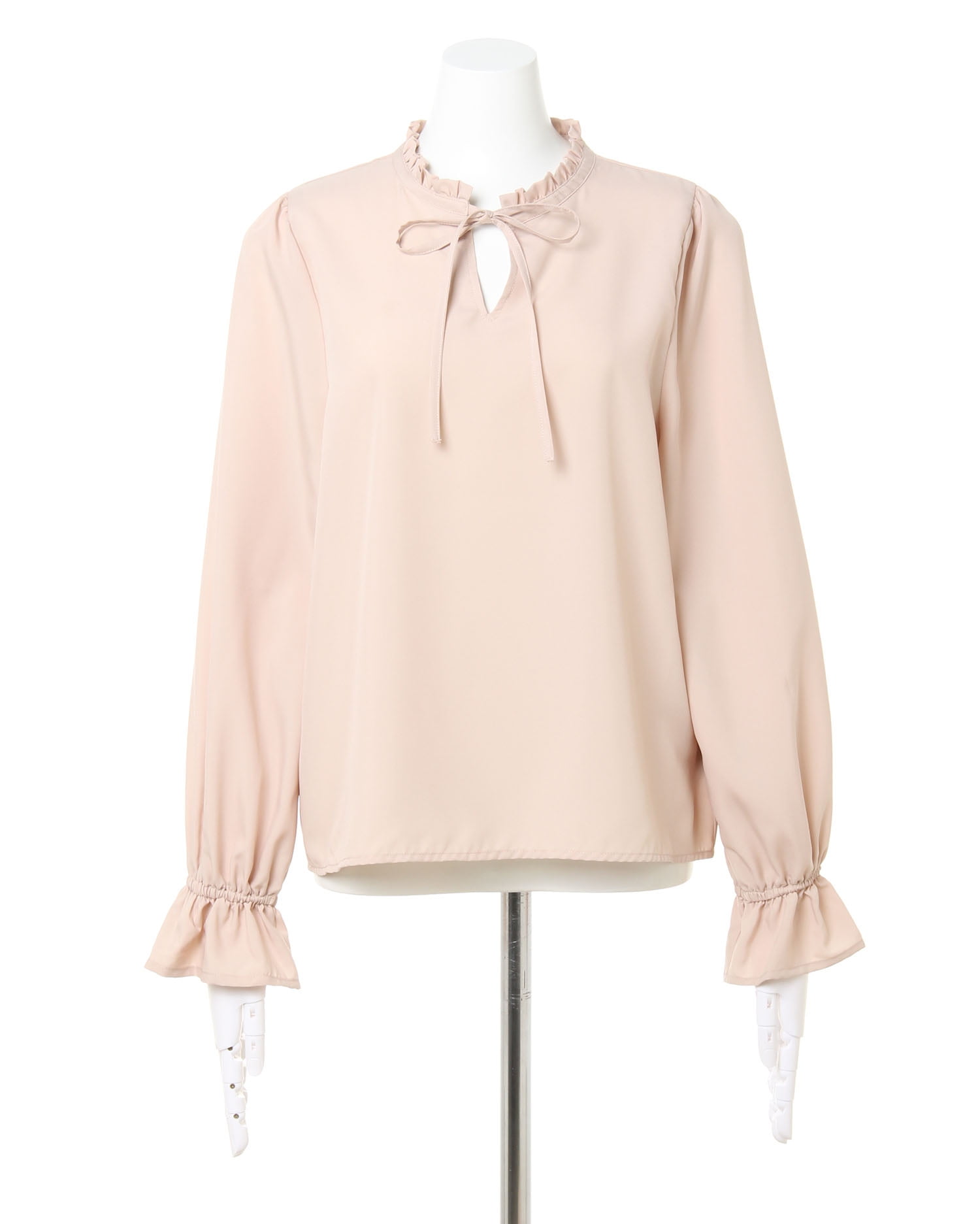 Drawer ベージュ リボン付　トップス　シルク　主役ブラウス サテンリボン／ブラウス｜INGNI(イング) 公式通販｜INGNI STORE