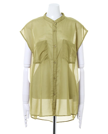 INGNI（イング） シアーノースリ／シャツ ﾋﾟｽﾀﾁｵ