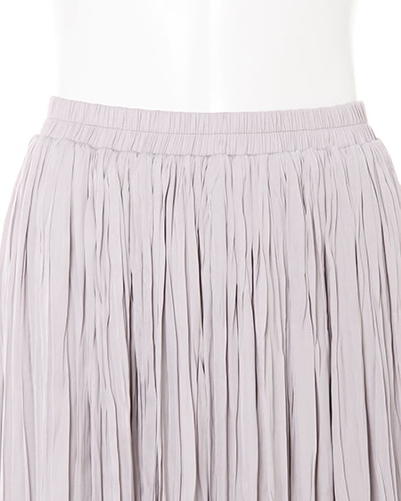 INGNI(イング) サテンワッシャープリーツ/スカート ライトグレー