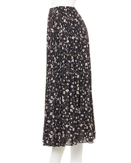 INGNI(イング) 花柄プリーツ/スカート クロ