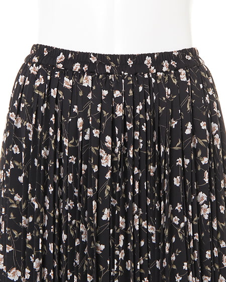 INGNI(イング) 花柄プリーツ/スカート クロ