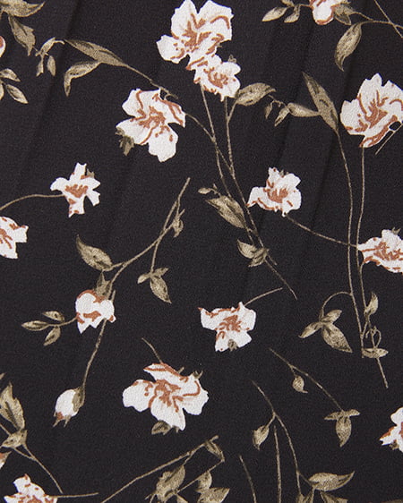 INGNI(イング) 花柄プリーツ/スカート クロ