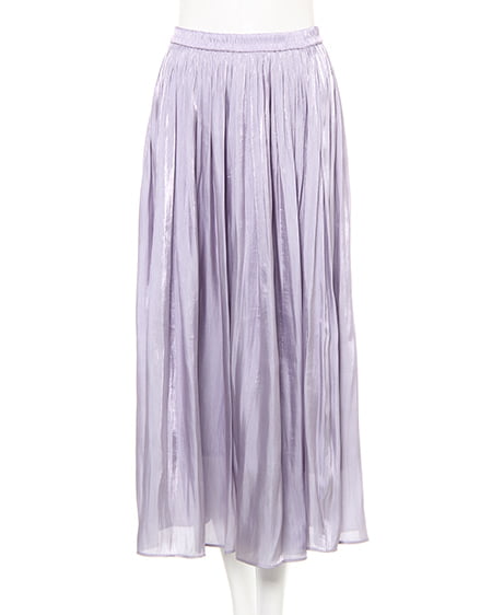 シャイニーサテンギャザー／スカート