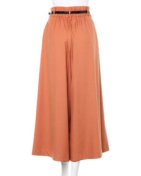 INGNI（イング） ベルト付ツイル／スカーチョ ｵﾚﾝｼﾞ