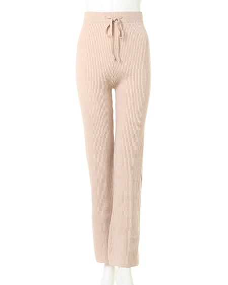 ニットリブフレアーパンツ