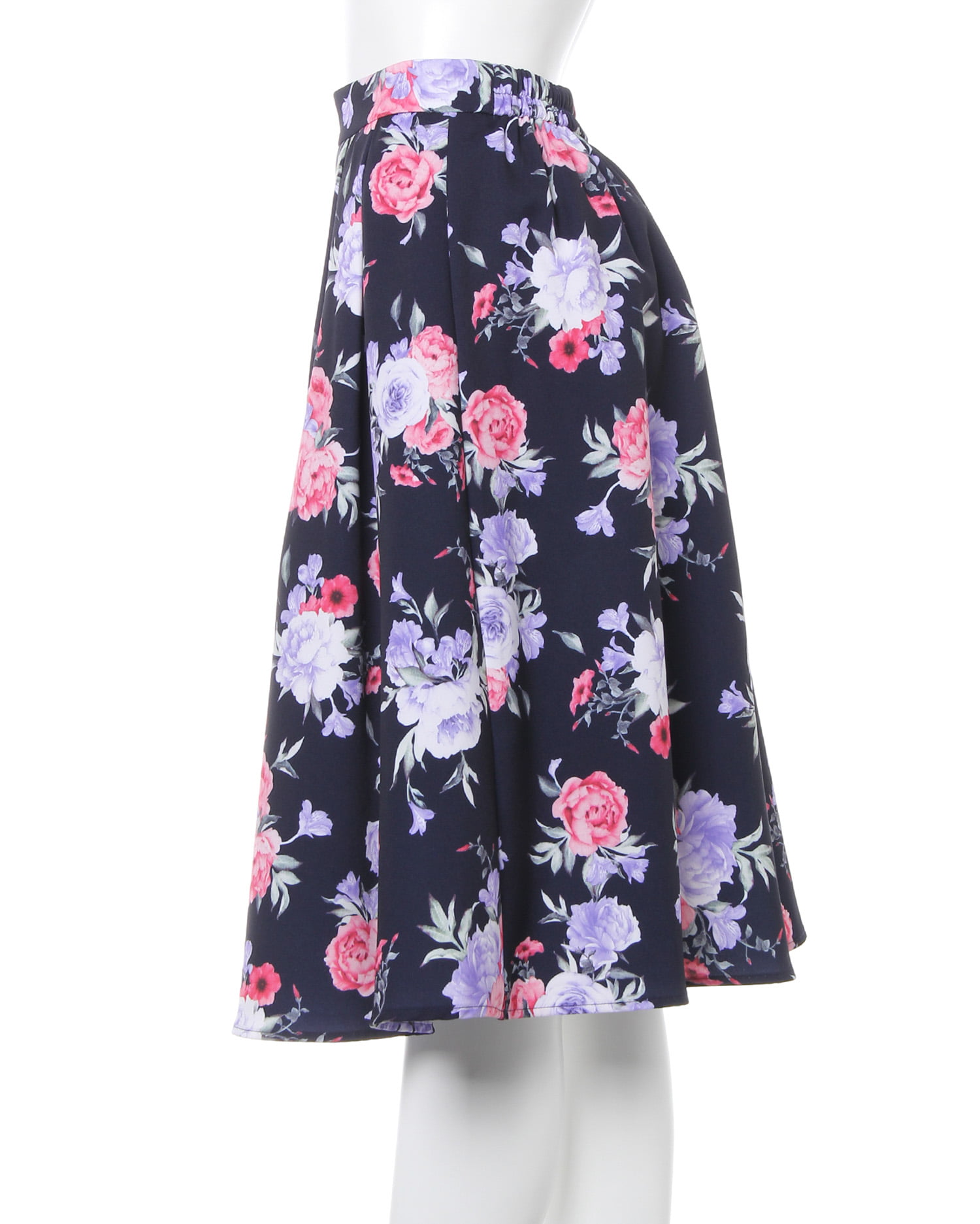 国内発送*オーキッドブルーの花柄ミディスカート トップ別 花柄ミディ／スカート｜INGNI(イング) 公式通販｜INGNI STORE