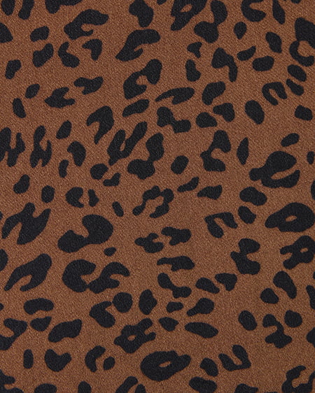 INGNI（イング） レオパード柄ギャザー／スカート ﾌﾞﾗｳﾝ