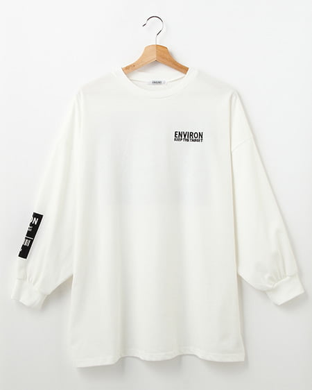 BackボックスロゴチュニックTシャツ