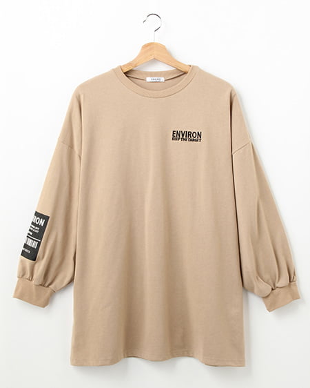 BackボックスロゴチュニックTシャツ