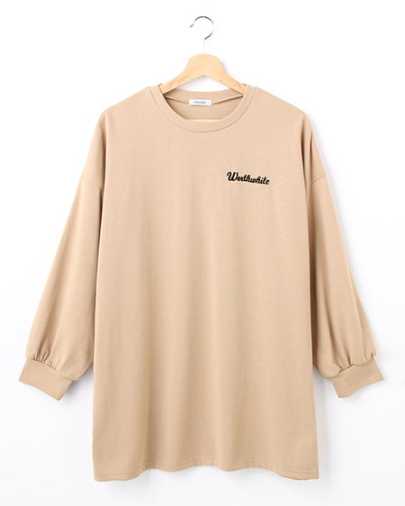 BACKロゴチュニックTシャツ