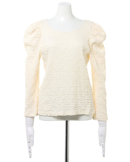 INGNI（イング） クシュクシュバックリボン／トップス ｵﾌﾎﾜｲﾄ