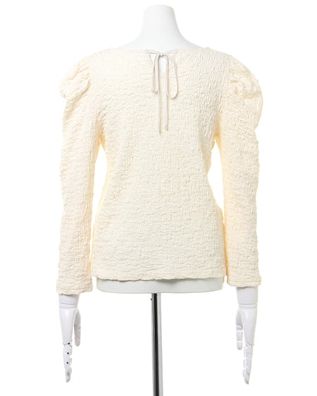 INGNI（イング） クシュクシュバックリボン／トップス ｵﾌﾎﾜｲﾄ