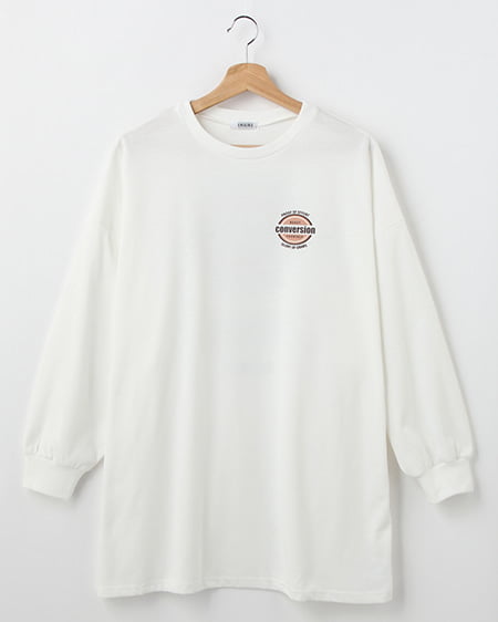 バックサークルTシャツ／ワンピース長袖