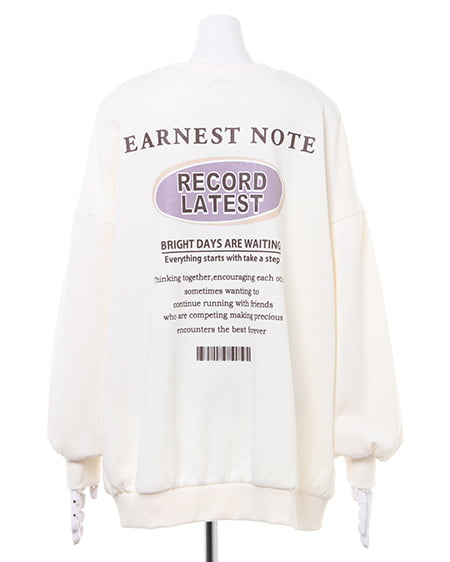 INGNI（イング） バックサークル／スウェットチュニックトップス ｵﾌﾎﾜｲﾄ