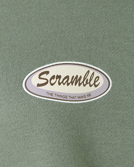 INGNI（イング） バックサークルロゴ起毛スウェット／チュニックトップス ｸﾞﾘｰﾝ