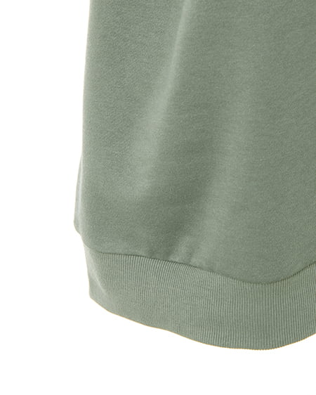 INGNI（イング） バックサークルロゴ起毛スウェット／チュニックトップス ｸﾞﾘｰﾝ