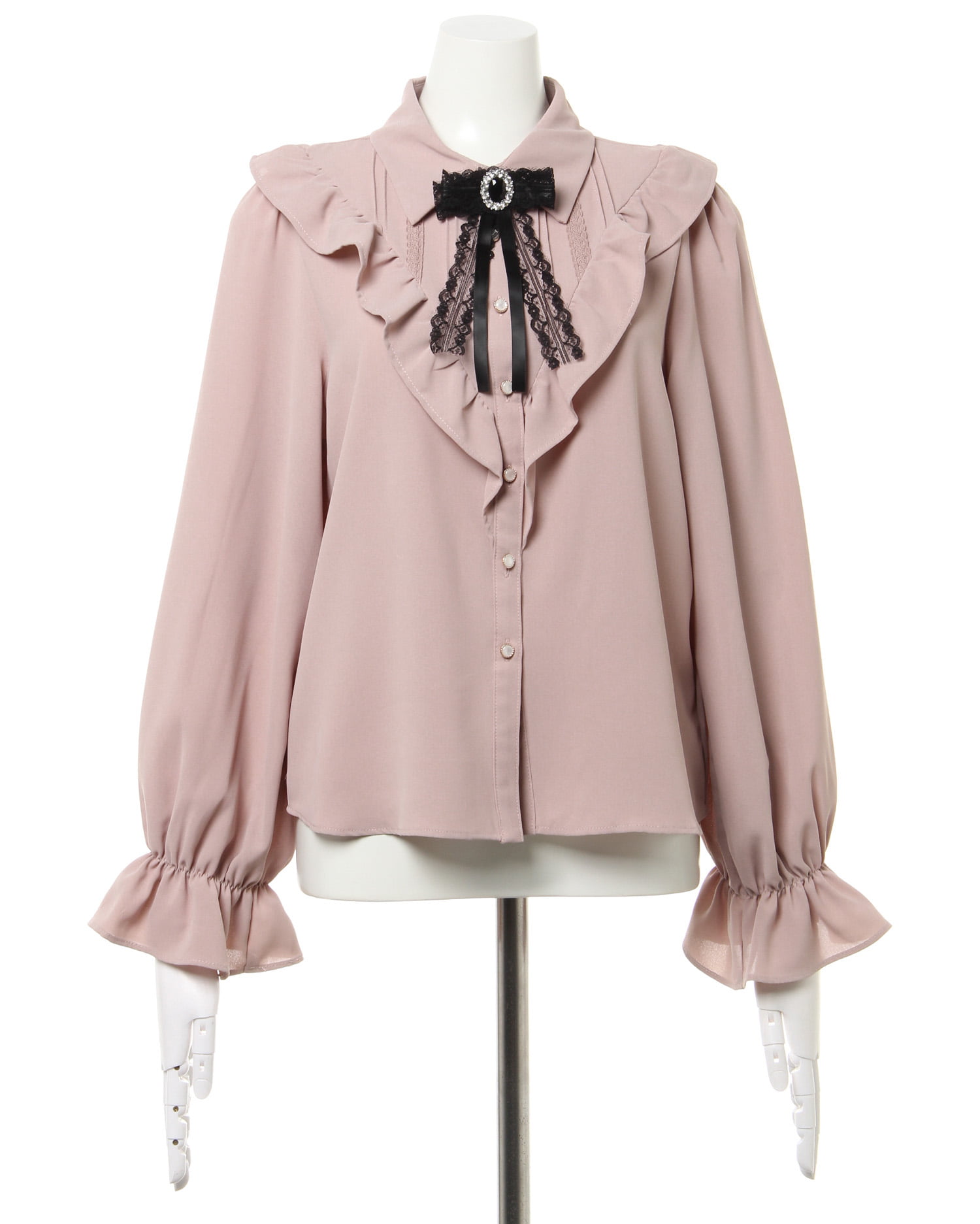 ききさま確認ページ♡ ブローチ付フリル半袖ブラウス｜INGNI(イング) 公式通販｜INGNI STORE