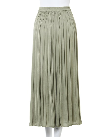 INGNI（イング） サテンプリーツ／スカート ｶｰｷ