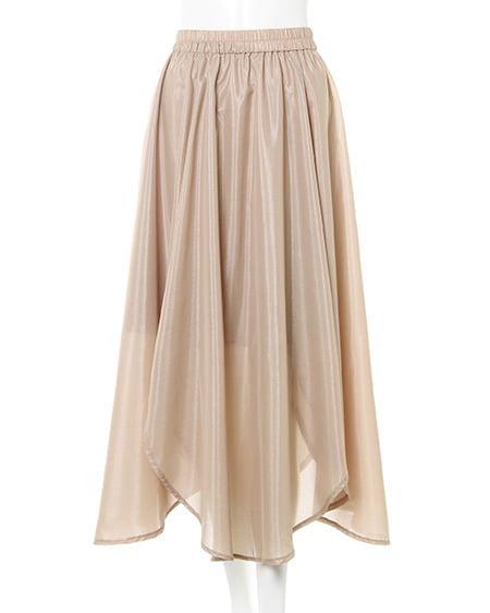 INGNI（イング） ラメシアーギャザー／スカート ﾍﾞｰｼﾞｭ