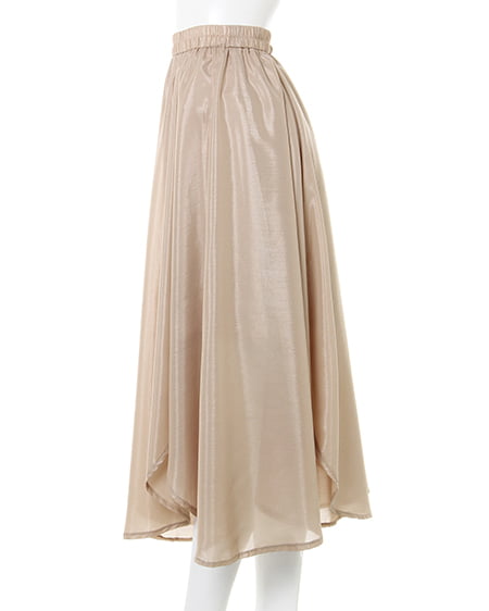 INGNI（イング） ラメシアーギャザー／スカート ﾍﾞｰｼﾞｭ