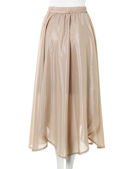 INGNI（イング） ラメシアーギャザー／スカート ﾍﾞｰｼﾞｭ