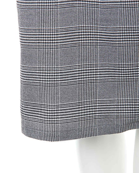 INGNI（イング） サス付配色チェック柄ナロー／スカート ｸﾞﾚｰ/ﾁｪｯｸ