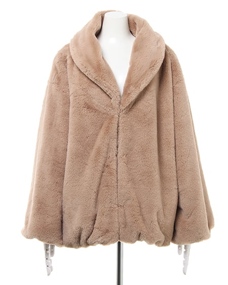 INGNI（イング） ショールカラーエコファーオーバーコート ﾓｶ