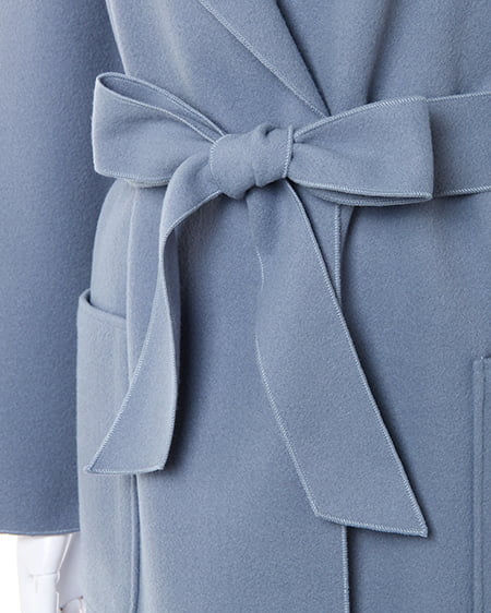 INGNI（イング） フードロングBIGコート ﾌﾞﾙｰ