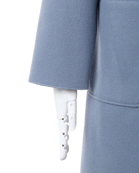 INGNI（イング） フードロングBIGコート ﾌﾞﾙｰ