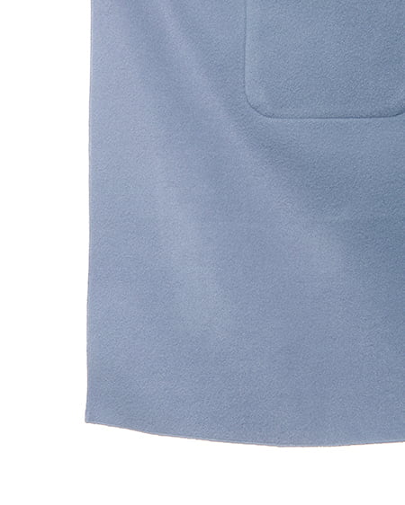 INGNI（イング） フードロングBIGコート ﾌﾞﾙｰ