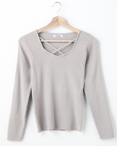 クロスリブニット