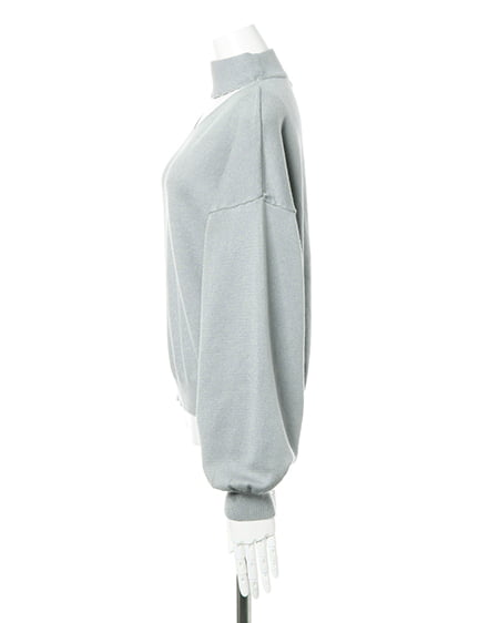 INGNI(イング) スリットネックニット ミントグリーン