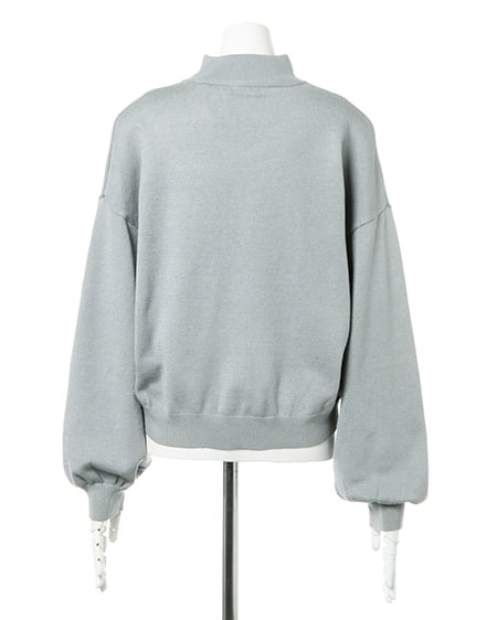 INGNI(イング) スリットネックニット ミントグリーン