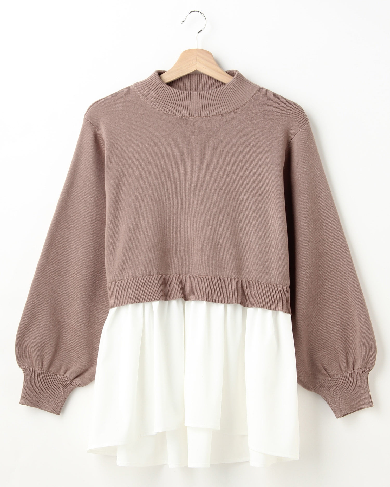 ゴム地シャツレイヤーモックネックニット ｏｕｔｌｅｔ Ingni イング 公式通販 Ingni Store