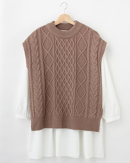 INGNI(イング) 【セットアップ】バックリボンベストSET ﾓｶ