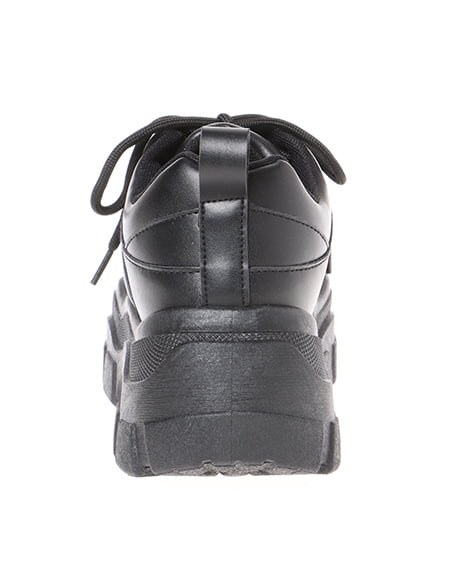 INGNI（イング） レースアップダッドスニーカー ｸﾛ