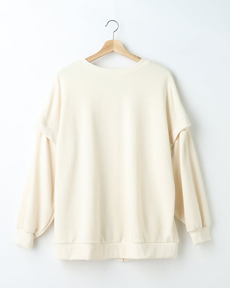 スウェット4wayトップス