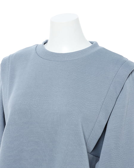 INGNI（イング） スウェット／シャツレイヤートップス ﾌﾞﾙｰ