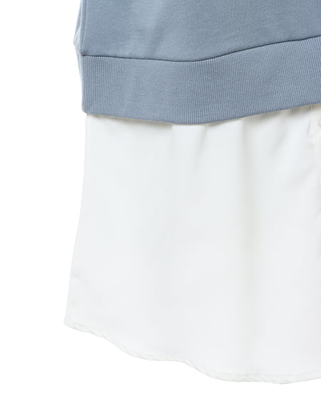 INGNI（イング） スウェット／シャツレイヤートップス ﾌﾞﾙｰ