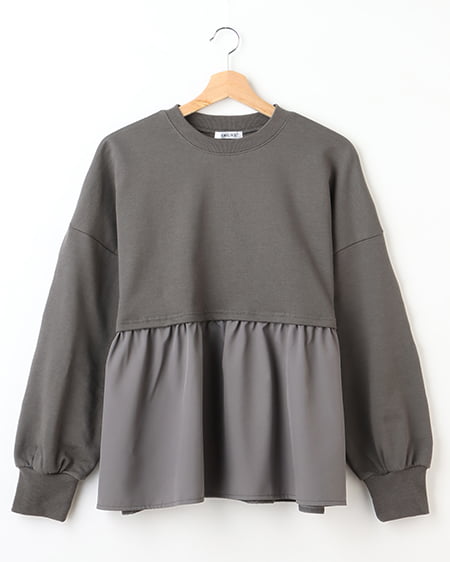 フリル切替スウェットトップス｜INGNI(イング) 公式通販｜INGNI STORE