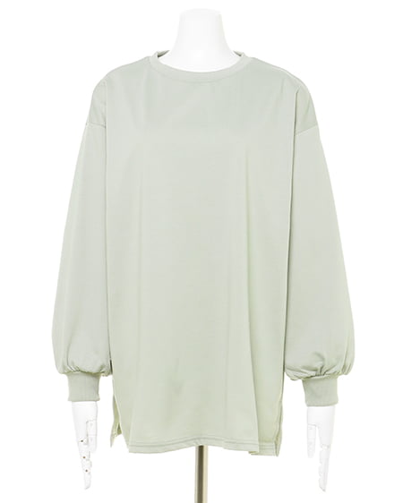 INGNI（イング） チュニックロングTシャツ ﾐﾝﾄｸﾞﾘｰﾝ