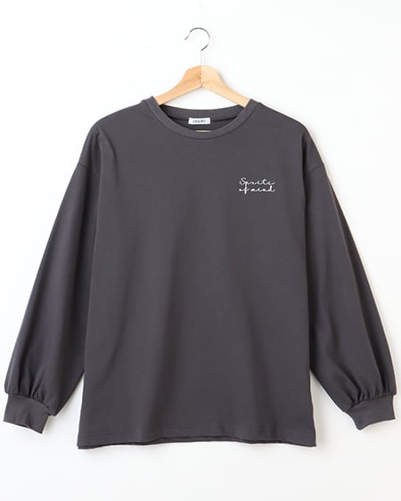 BackくまロゴロングTシャツ