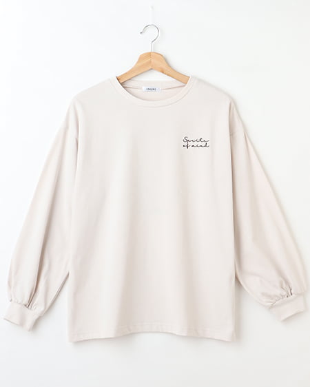 BackくまロゴロングTシャツ