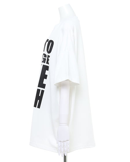 INGNI（イング） 4段ロゴチュニックTシャツ ｵﾌﾎﾜｲﾄ/ｸﾛ