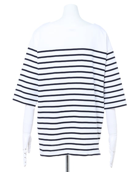 INGNI（イング） パネルボーダートップス ｵﾌﾎﾜｲﾄ/ｺﾝ