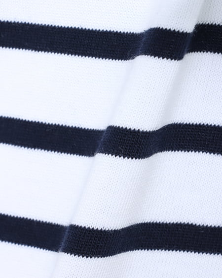 INGNI（イング） パネルボーダートップス ｵﾌﾎﾜｲﾄ/ｺﾝ