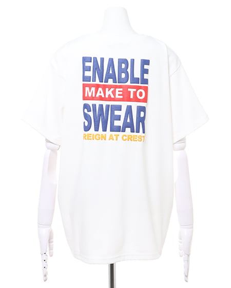 BackロゴTシャツ