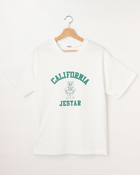 くまカレッジロゴTシャツ