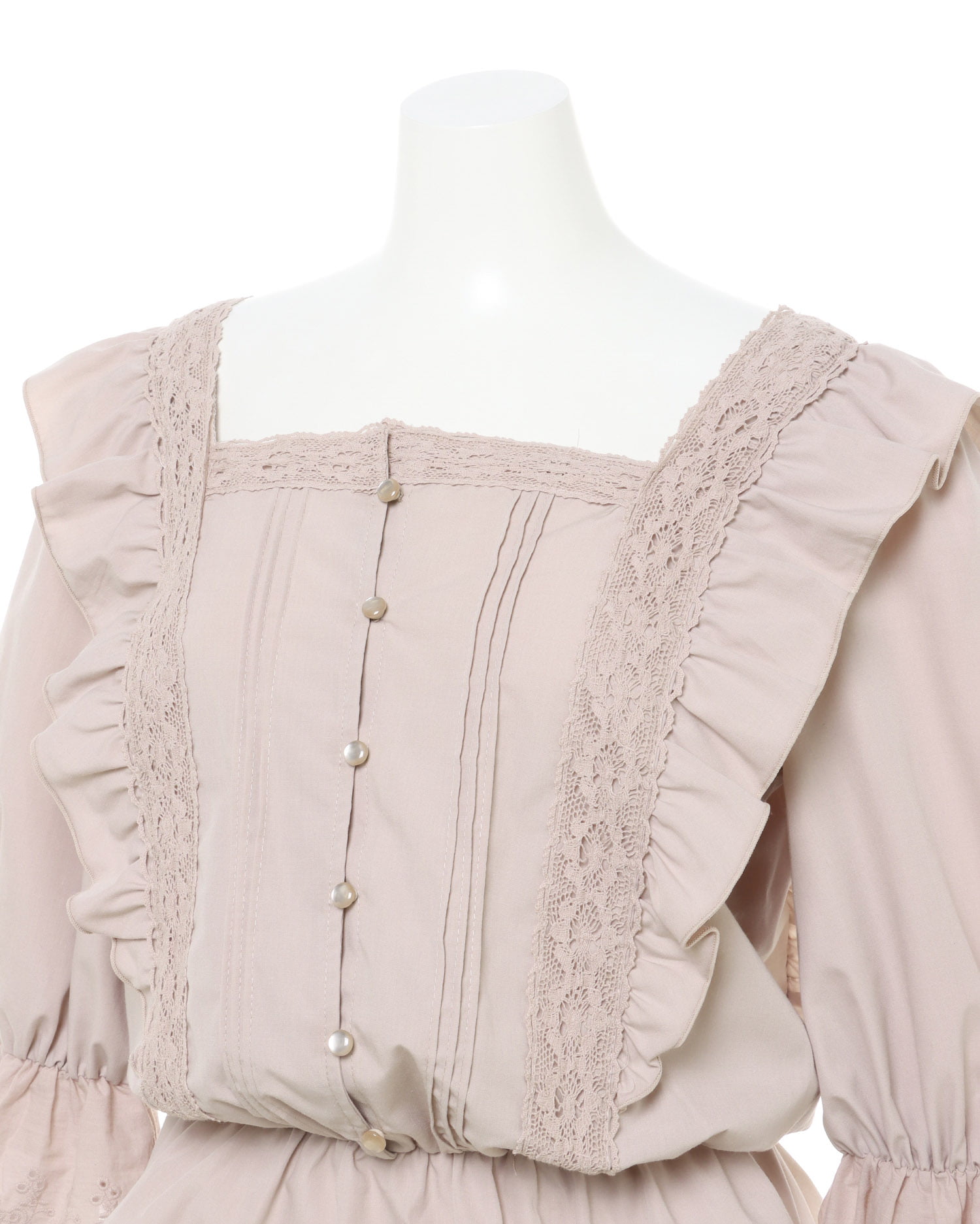 gmsabでお願いします 構築ニット・裾メッシュペプラムトップス/40代50代からの