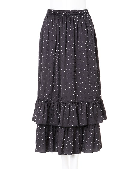 【WEB限定】サテンフリル／スカート